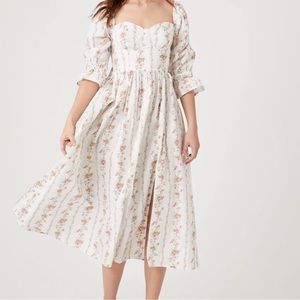 Sweetheart flower dress forever21